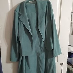 Light green skirt and jacket